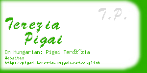 terezia pigai business card